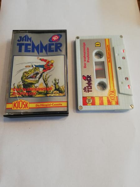 Jan Tenner Folge 10 Der wahnsinnige Professor 5-fach Silber geschraubt Weiß mit Silbernen Aufkleber 4.27710 CD Kiosk(Innencover beschrieben)